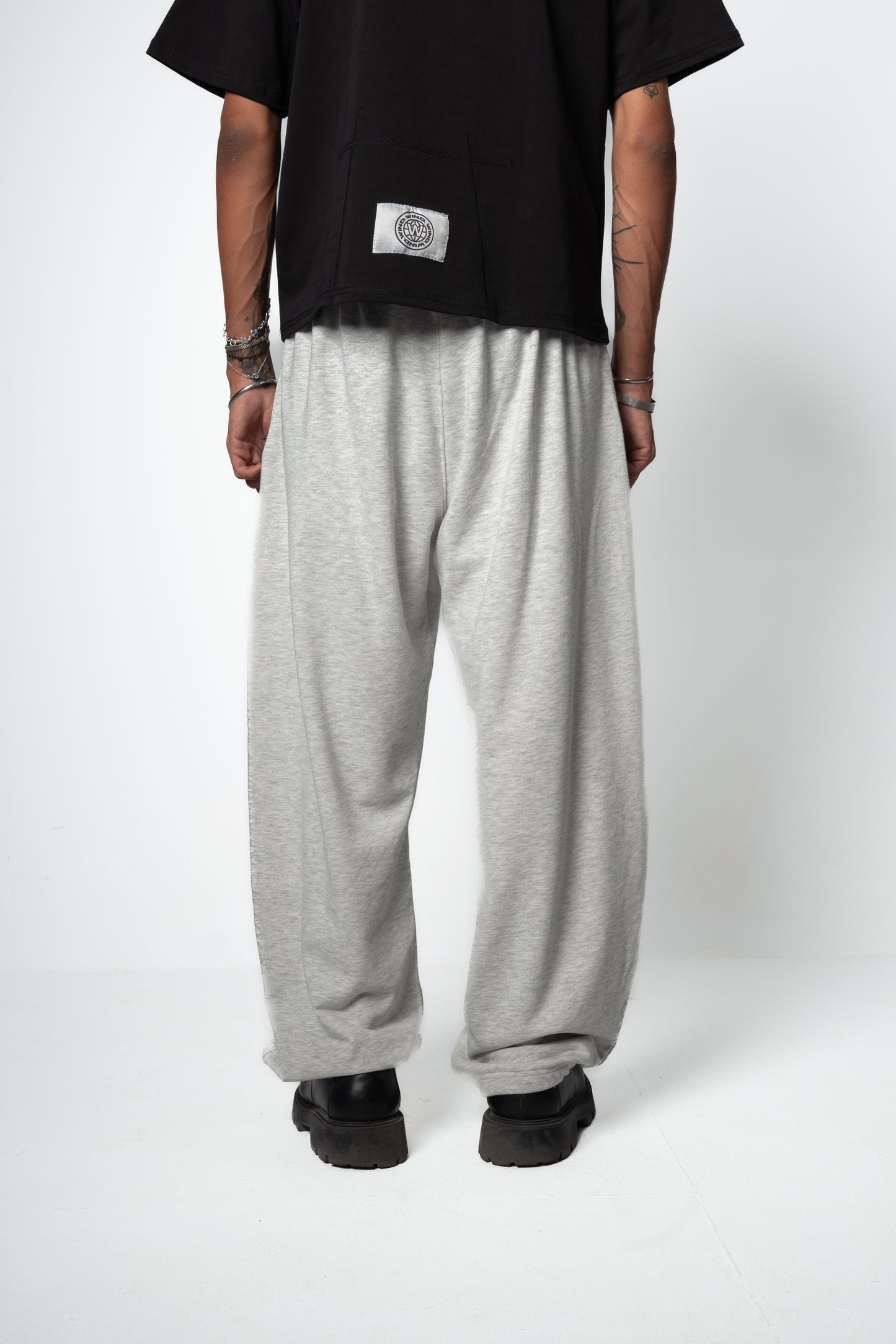 WIND'S GRAY PANTS BALLON-FIT