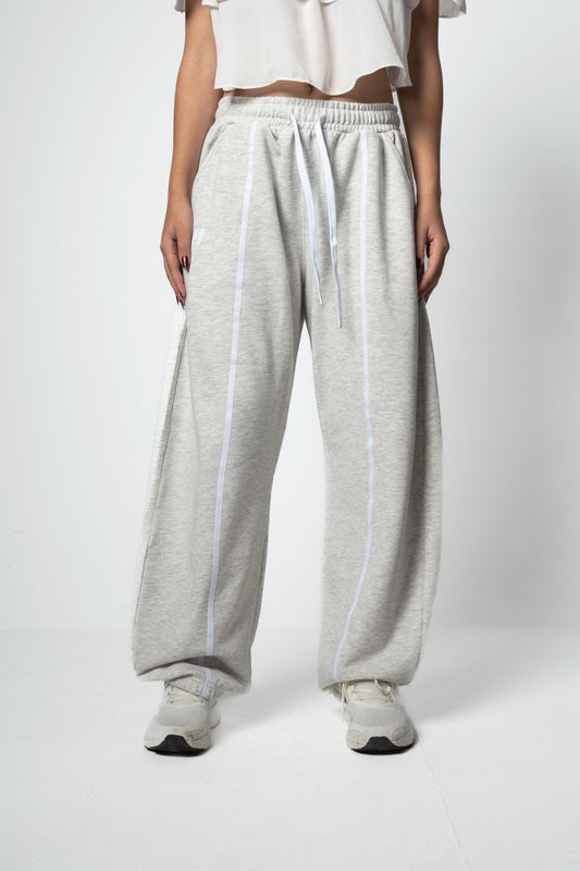 WIND'S GRAY PANTS BALLON-FIT