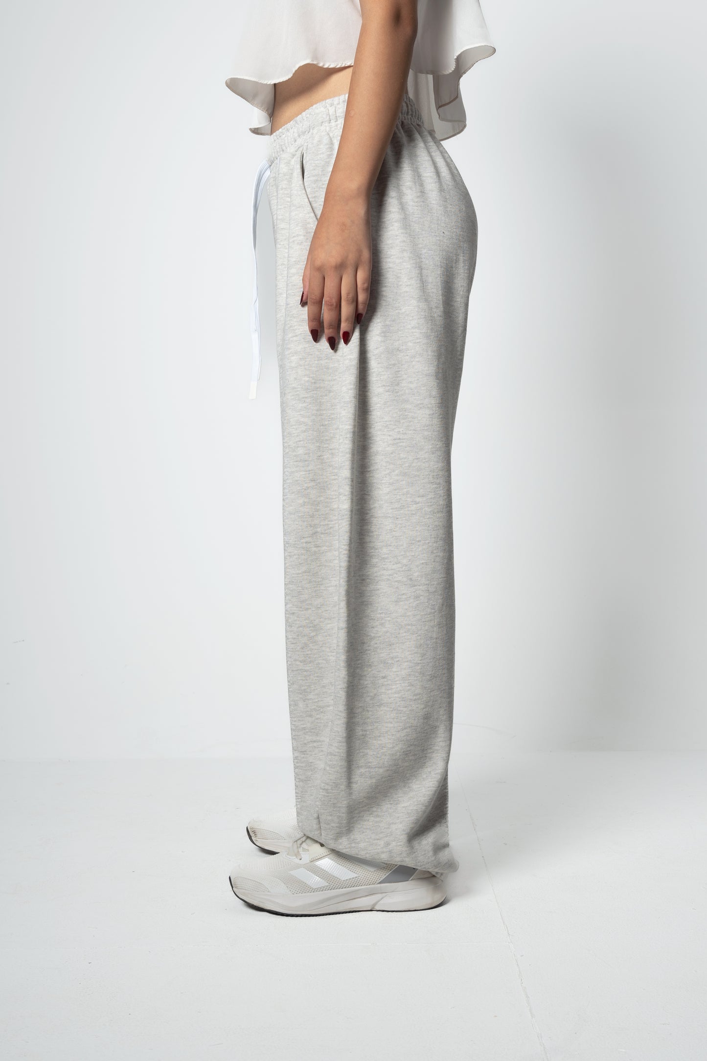 WIND'S GRAY PANTS BALLON-FIT