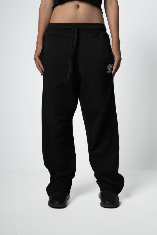 WIND`S BLACK PANTS STRAIGHT