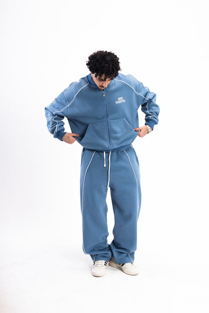 DEEP INDIGO PIPED SUIT