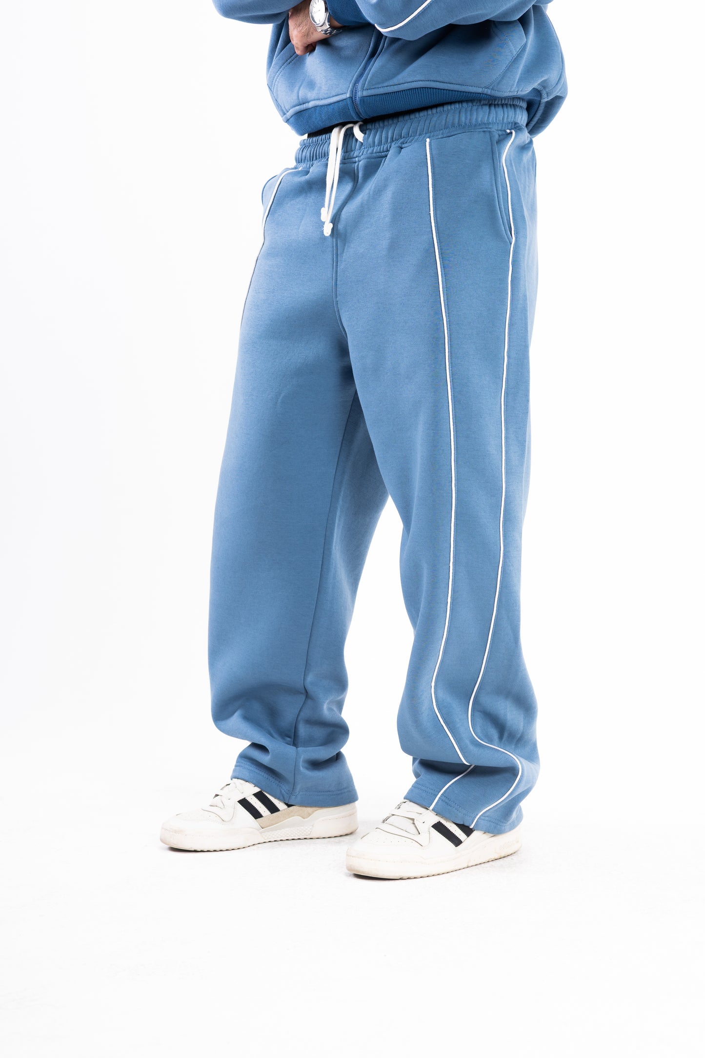 DEEP INDIGO PIPED PANTS
