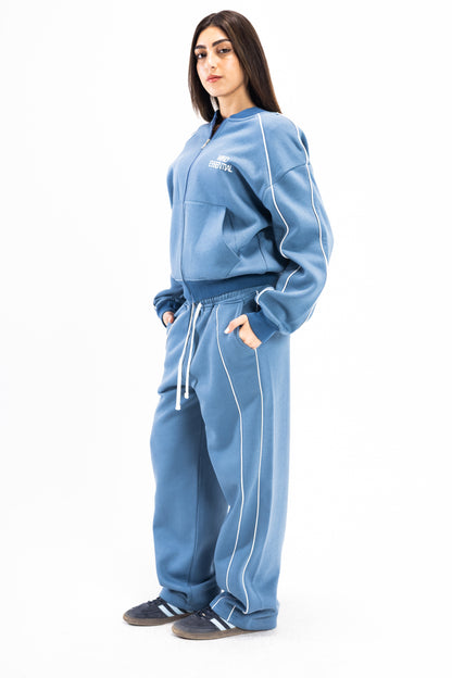 DEEP INDIGO PIPED SUIT