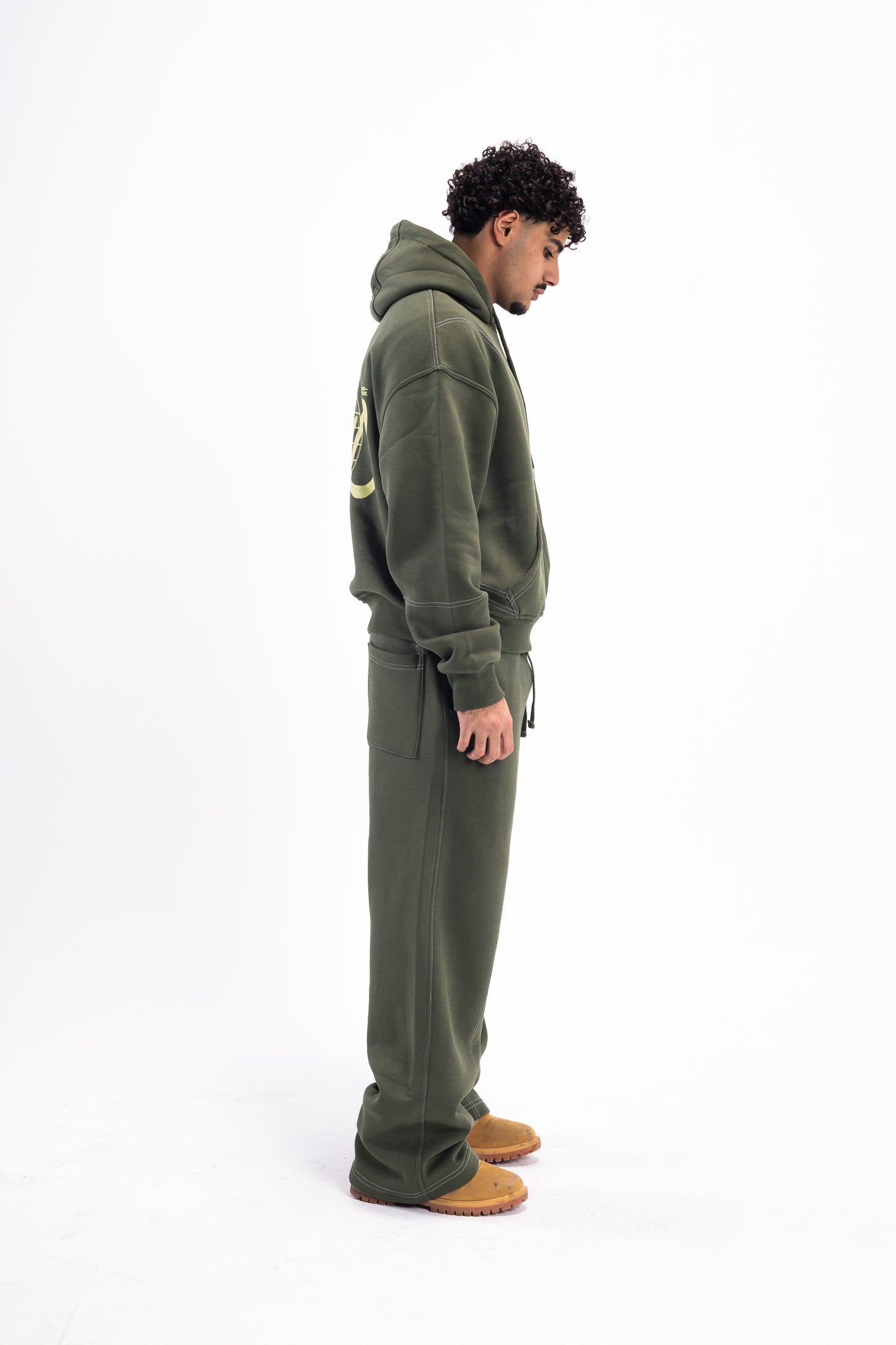 STITCHED DARK OLIVE SUIT
