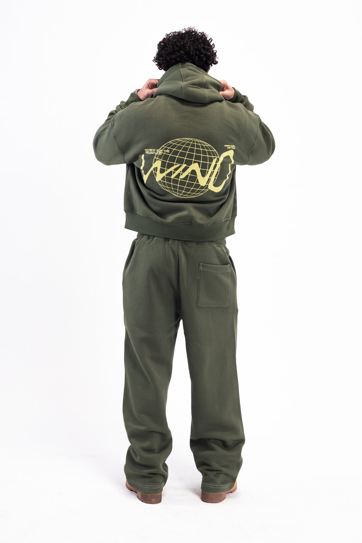STITCHED DARK OLIVE SUIT