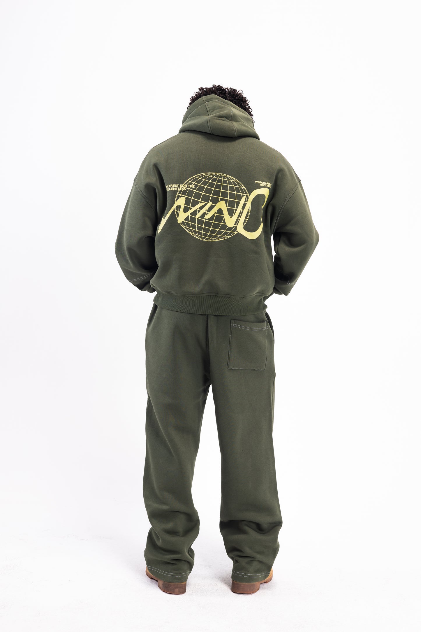 STITCHED DARK OLIVE SUIT