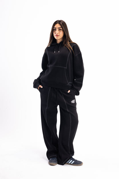 STITCHED JET BLACK SUIT