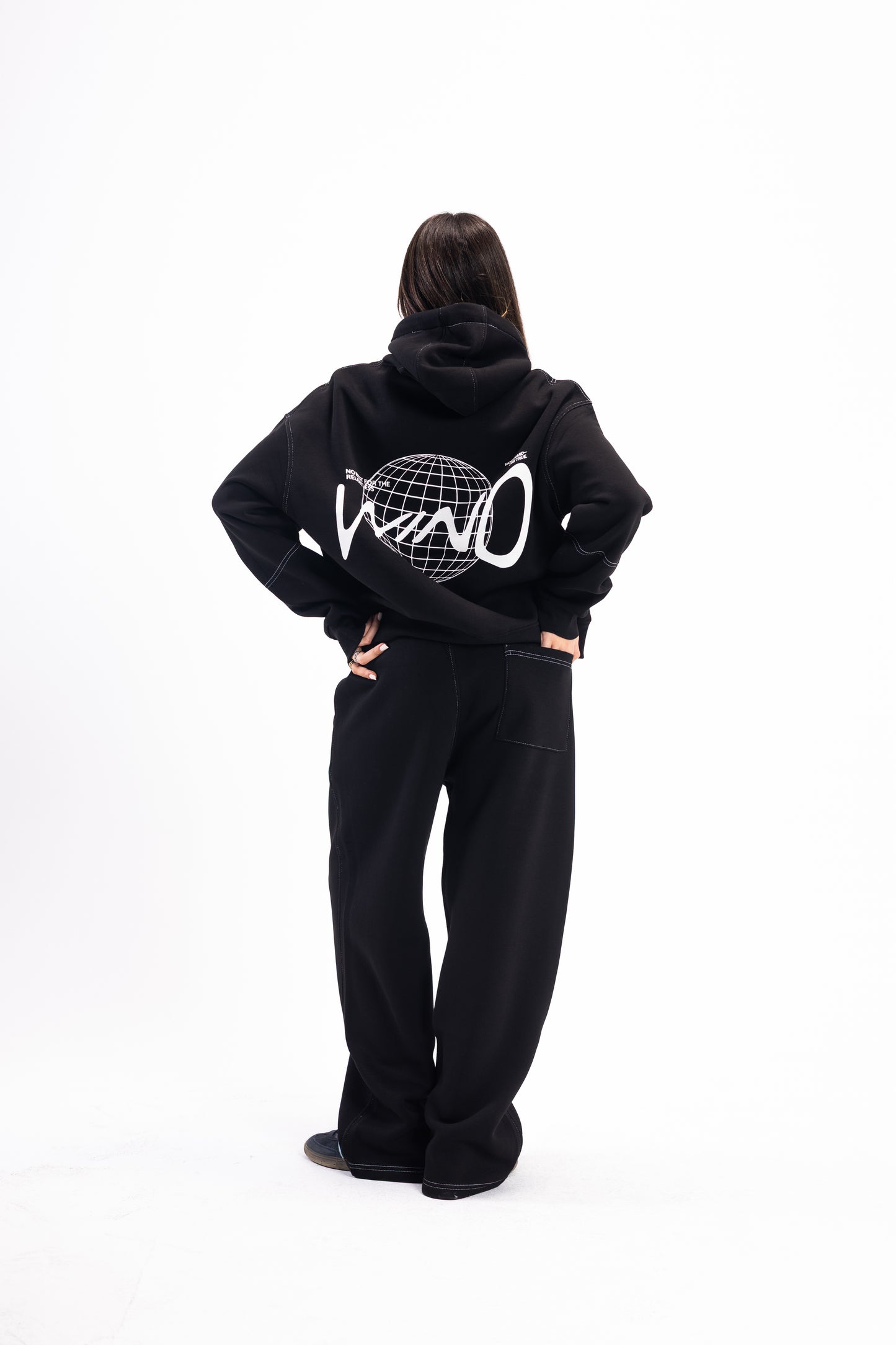 STITCHED JET BLACK SUIT