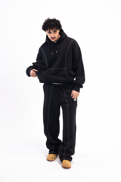 STITCHED JET BLACK SUIT