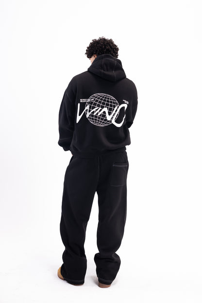 STITCHED JET BLACK SUIT
