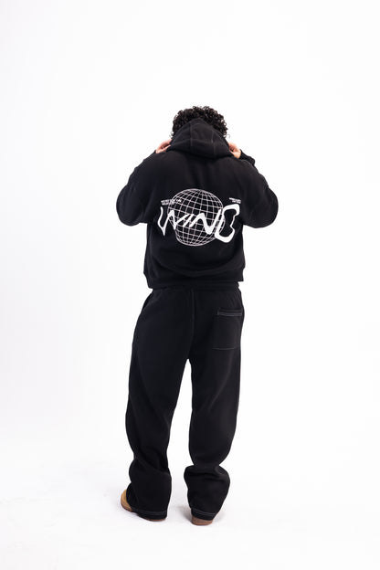 STITCHED JET BLACK SUIT